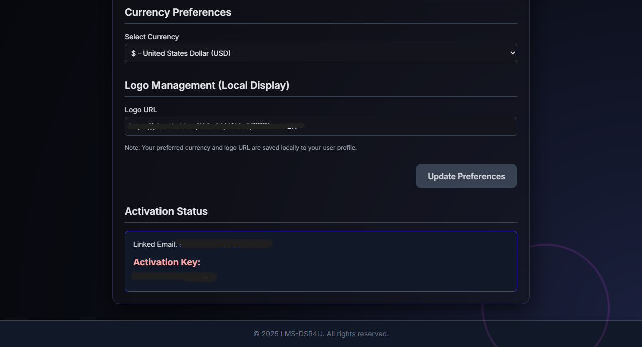 Account Management Screenshot 2